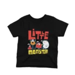 Little Monster kids t-shirt design from Apparel by Cetakshop on a black background.