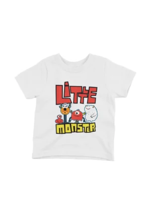 Little Monster Tee by Apparel by Cetakshop. Little Monster kids t-shirt design from Apparel by Cetakshop on a white tee.