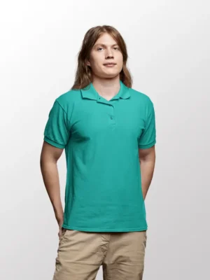 Image of male model wearing Jade Dome NORTH HARBOUR Polo T Shirt NHB2400