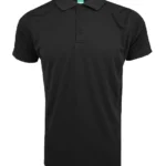 Image of Panbasic Microfiber Polo, P703 AIRtec Quick Dry Polo (UNISEX)  in Black