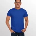 Image of model wearing STATESIDE TEXAS Mens T Shirt in Royal Blue colour