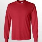 Image of GILDAN Ultra Cotton  Long Sleeve T Shirt, GILDAN 2400 in Cardinal Red