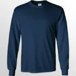 Image of GILDAN Ultra Cotton  Long Sleeve T Shirt, GILDAN 2400 in Navy