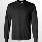 Image of GILDAN Ultra Cotton  Long Sleeve T Shirt, GILDAN 2400 in Black