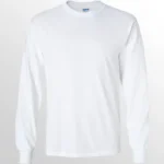 Image of GILDAN Ultra Cotton  Long Sleeve T Shirt, GILDAN 2400 in White