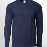 Image of GILDAN Long Sleeve T Shirt, GILDAN 76400 Premium Cotton Long Sleeved T-Shirt (UNISEX) in Navy