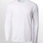 Image of GILDAN Long Sleeve T Shirt, GILDAN 76400 Premium Cotton Long Sleeved T-Shirt (UNISEX) in White