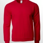 Image of GILDAN Crewneck Sweatshirt, GILDAN 88000 Adult Crewneck Sweatshirt (UNISEX) in Red