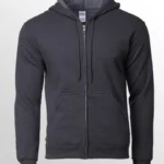 Image of GILDAN Unisex Full Zip Hoodie Sweatshirt, GILDAN 88600 Adult Unisex Full Zip Hooded Sweatshirt in Dark Heather