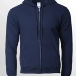 Image of GILDAN Unisex Full Zip Hoodie Sweatshirt, GILDAN 88600 Adult Unisex Full Zip Hooded Sweatshirt in Navy