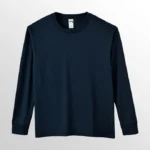 Image of GILDAN Long Sleeve T Shirt, GILDAN HAMMER 4HA00 Adult Long Sleeved T-Shirt in 210gsm (UNISEX) in Navy