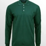 Image of North Harbour Long Sleeve With Collar, NHB24400 (UNISEX) in Forest Green