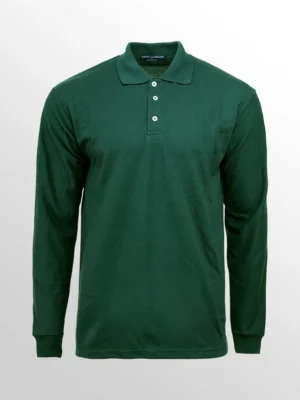 Image of North Harbour Long Sleeve With Collar, NHB24400 (UNISEX) in Forest Green