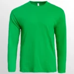 Image of North Harbour Round Neck Long Sleeve Plain T shirt, NHR11400 (UNISEX) in Irish Green