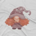 close up image of Mystical Gnome Tee by Apparel by Cetakshop. A Gnome character on a kids White t-shirt, conjuring up style and fun.